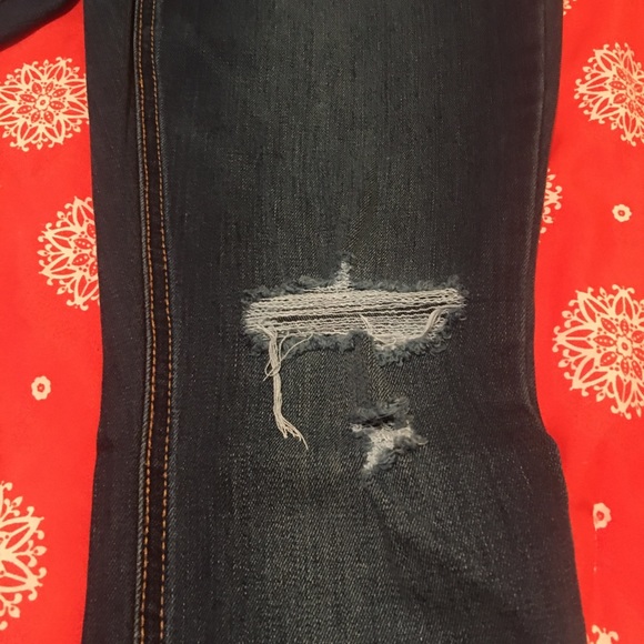 OLD NAVY SKINNY DENIM JEANS SZ 2 . Some stretch . Functional pockets. Zipper fly - Picture 4 of 13
